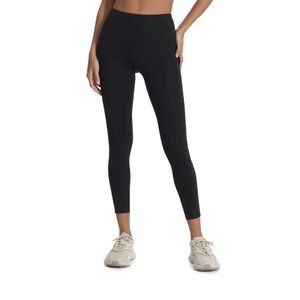 Vuori Stride Leggings Womens S Black Performance Running Side Pocket VW429